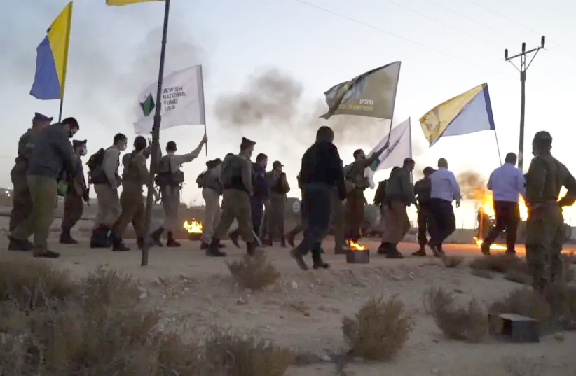 IDF’S ELITE GIVATI BRIGADE SOLDIERS MARCH ALONGSIDE DISABLED COMRADES