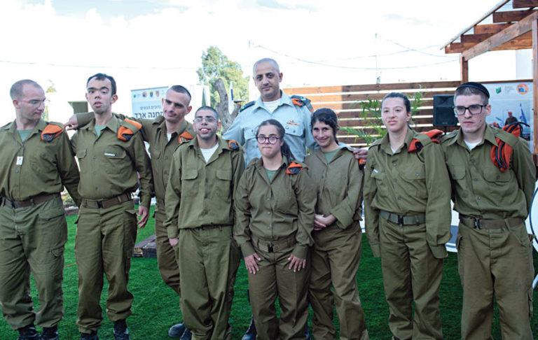 THE IDF DRUZE COMMANDER TRAINING SOLDIERS WITH DISABILITIES